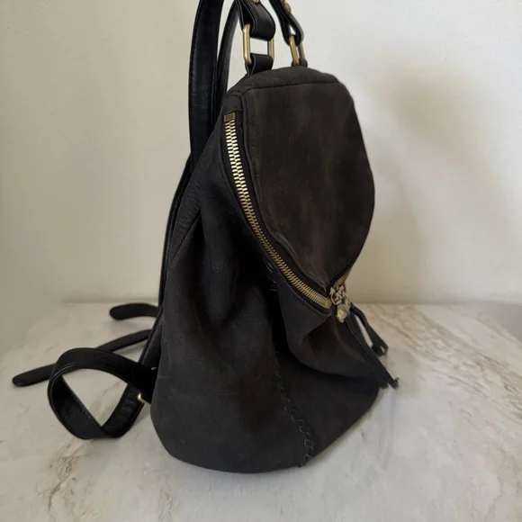 Hobo River Backpack - Black Suede - Picture 2 of 9
